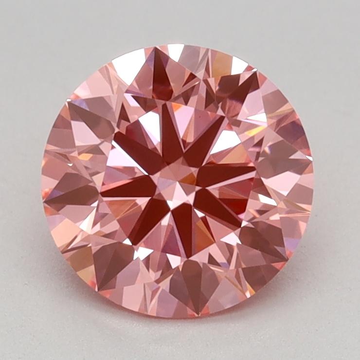 1.07 Ct. Fancy Vivid Pink Round Lab Grown Diamond