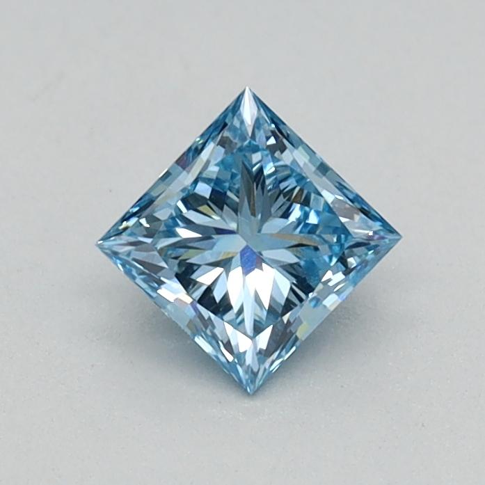0.33 Ct. Fancy Vivid Blue Princess Lab Grown Diamond