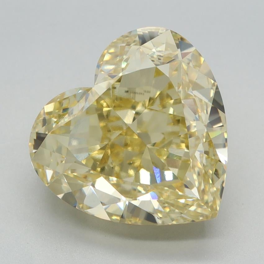 5.24 Ct. Fancy Intense Yellow Heart Lab Grown Diamond