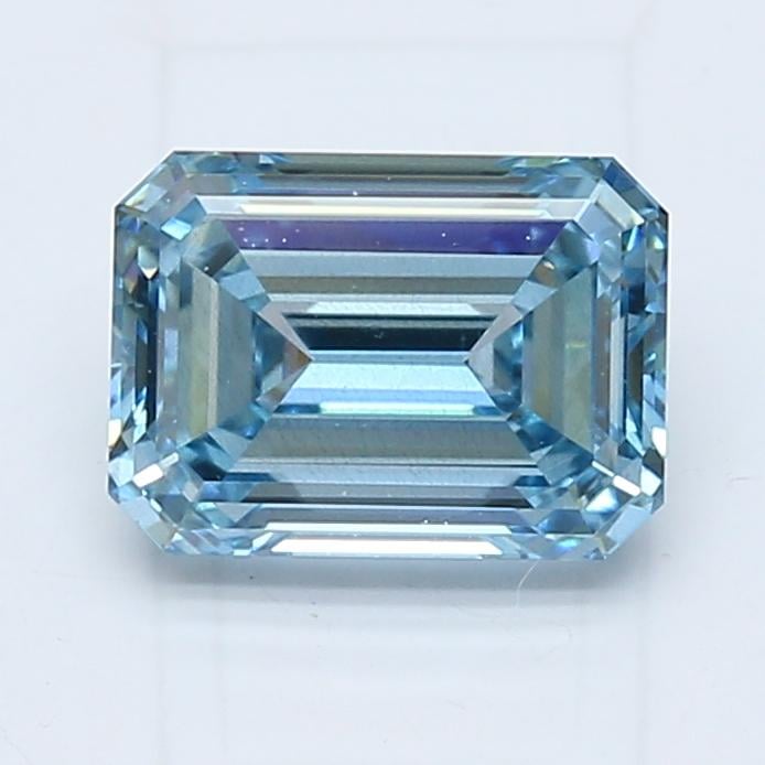 2.00 Ct. Fancy Intense Blue Emerald Lab Grown Diamond