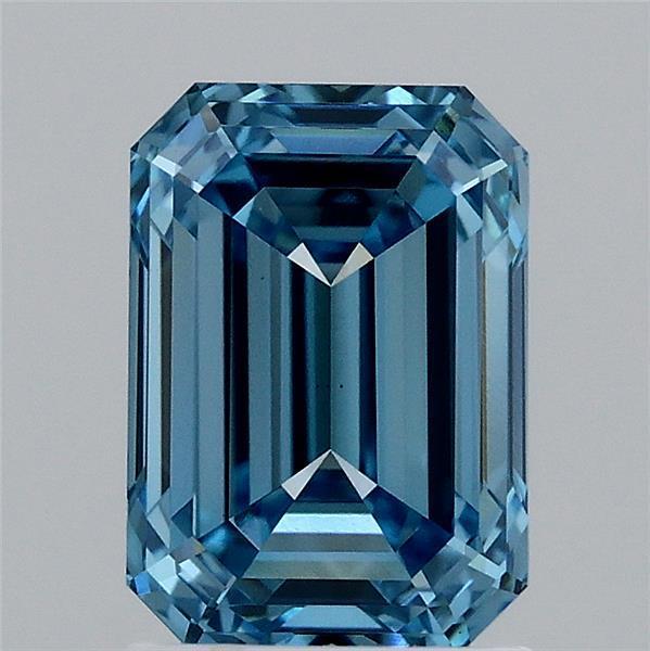 2.03 Ct. Fancy Vivid Blue Emerald Lab Grown Diamond