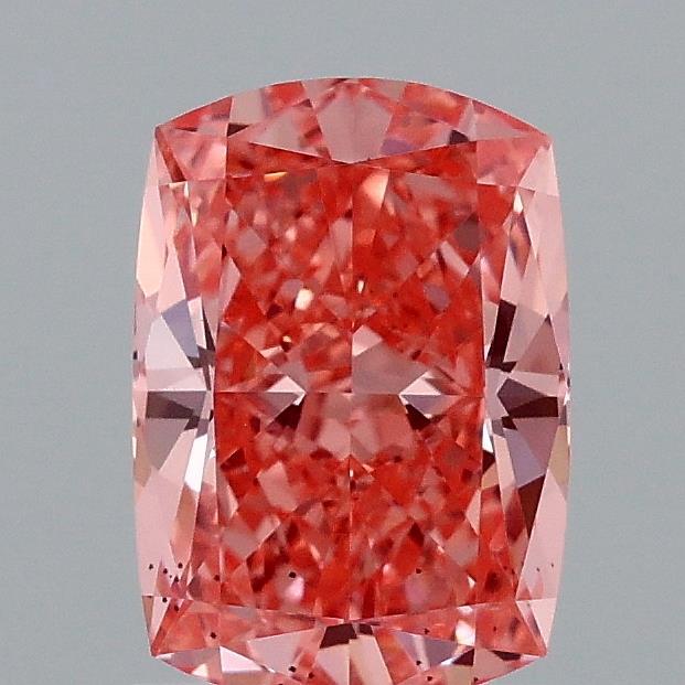 1.24 Ct. Fancy Vivid Pink Cushion Lab Grown Diamond