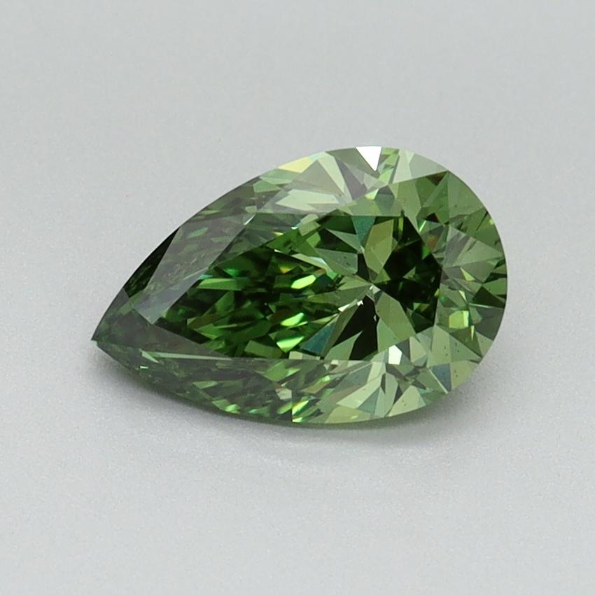 1.00 Ct. Fancy Vivid Green Pear Lab Grown Diamond