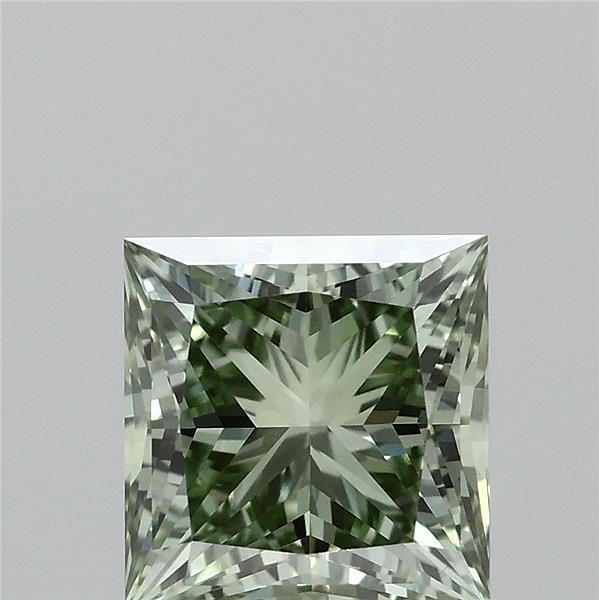 1.10 Ct. Fancy Intense Green Princess Lab Grown Diamond