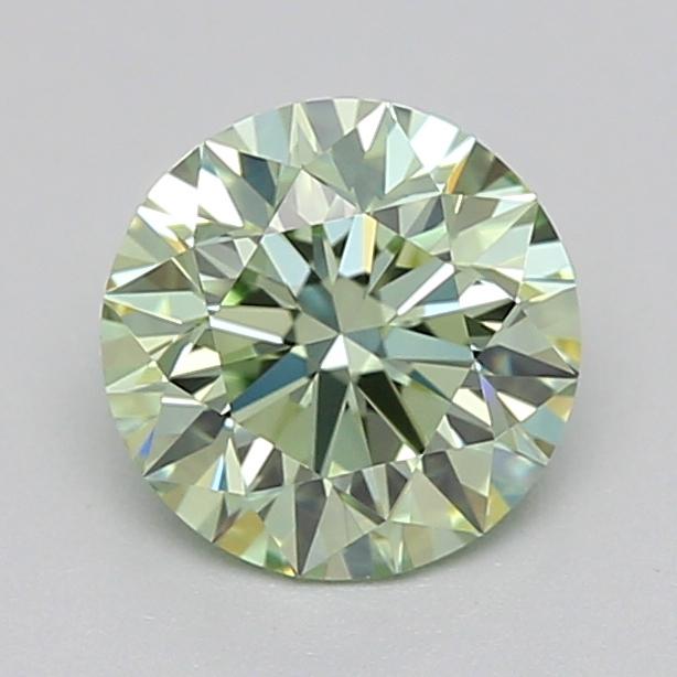 0.53 Ct. Fancy Intense  Green Round Lab Grown Diamond