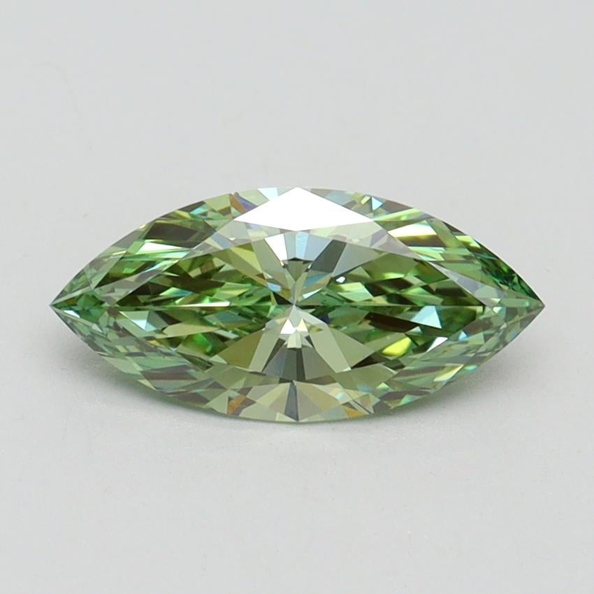 1.02 Ct. Fancy Vivid Green Marquise Lab Grown Diamond