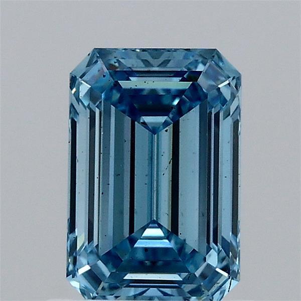 1.06 Ct. Fancy Vivid  Blue Emerald Lab Grown Diamond