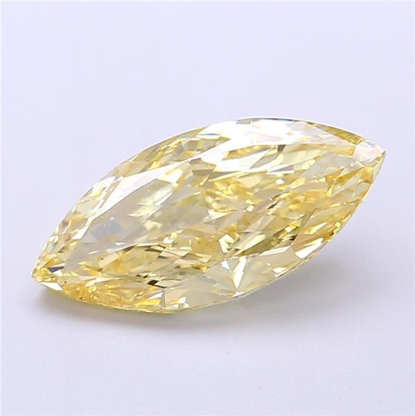 2.55 Ct. Fancy  Yellow Marquise Lab Grown Diamond