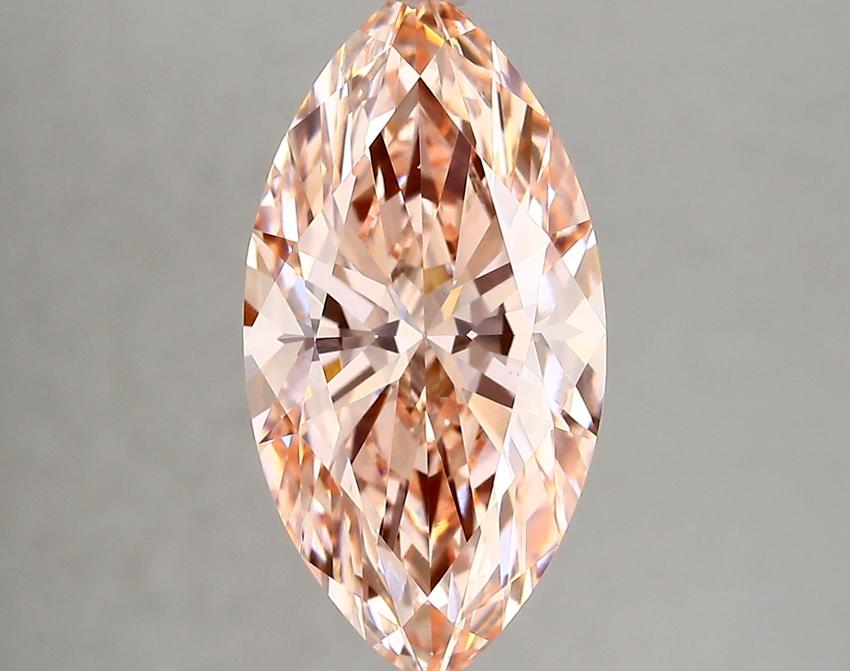 3.68 Ct. Fancy Vivid Pink Marquise Lab Grown Diamond