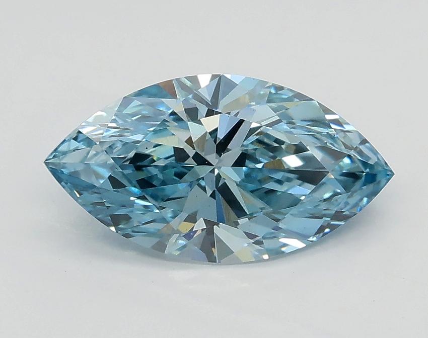 1.40 Ct. Fancy Vivid Blue Marquise Lab Grown Diamond