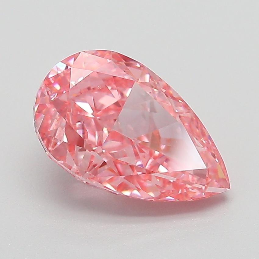 2.08 Ct. Fancy Vivid Pink Pear Lab Grown Diamond