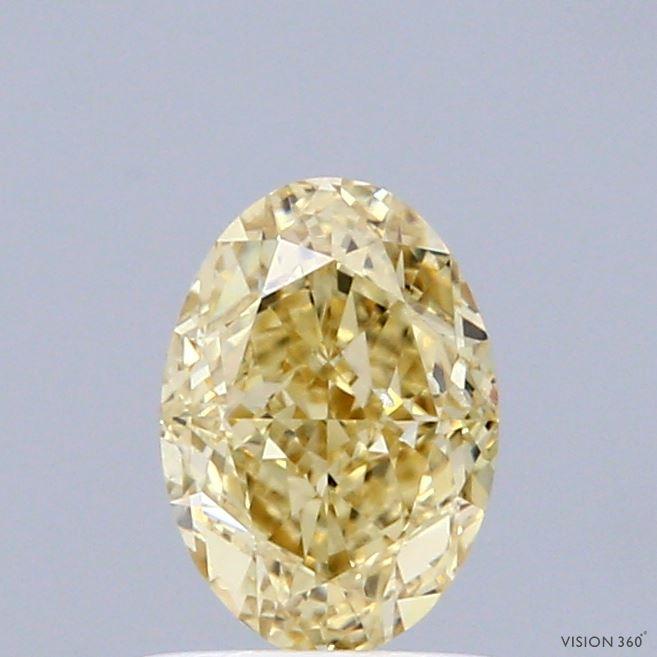 1.03 Ct. Fancy Intense Yellow Oval Lab Grown Diamond