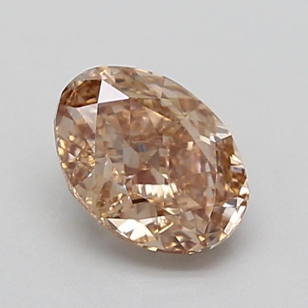 1.08 Ct. Light  Brown Oval Lab Grown Diamond