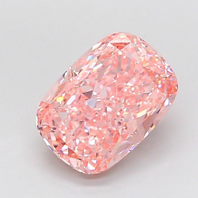 2.04 Ct. Fancy Intense Pink Cushion Lab Grown Diamond