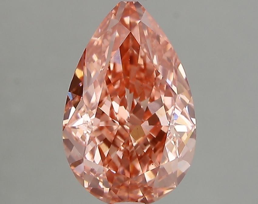 2.57 Ct. Fancy Pink Pear Lab Grown Diamond