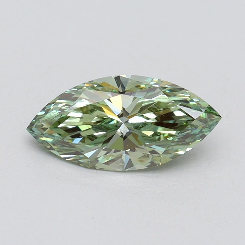 1.01 Ct. Fancy Vivid Green Marquise Lab Grown Diamond