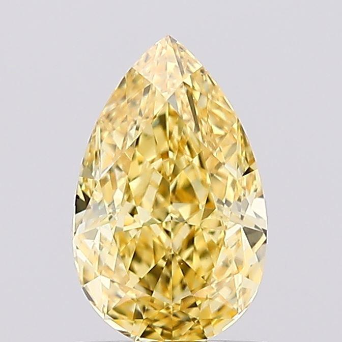 1.04 Ct. Fancy Intense Yellow Pear Lab Grown Diamond