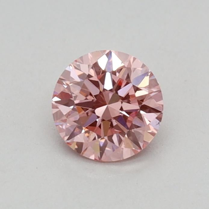 0.33 Ct. Fancy Vivid Pink Round Lab Grown Diamond