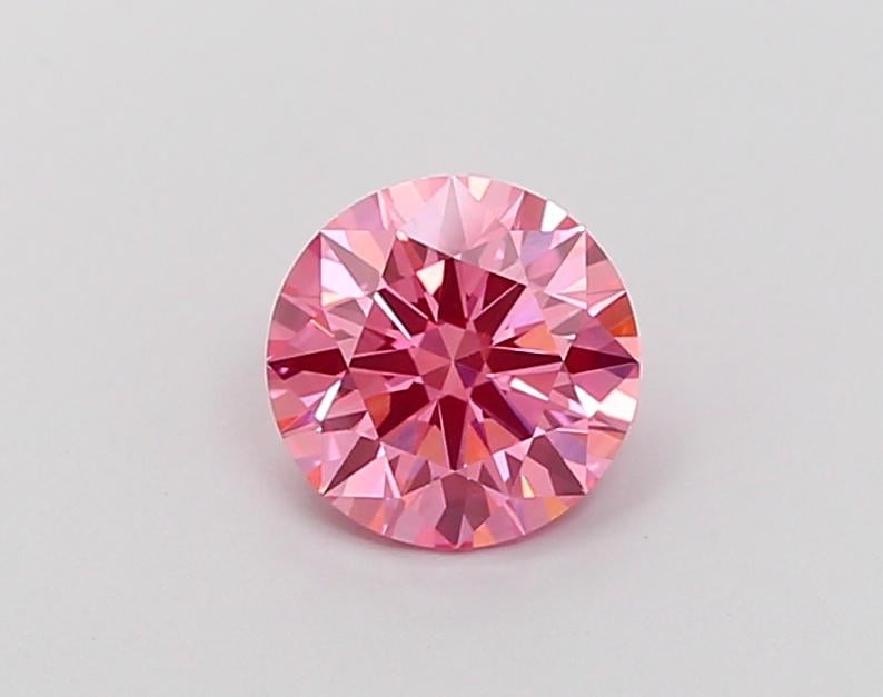1.01 Ct. Fancy Vivid Pink Round Lab Grown Diamond