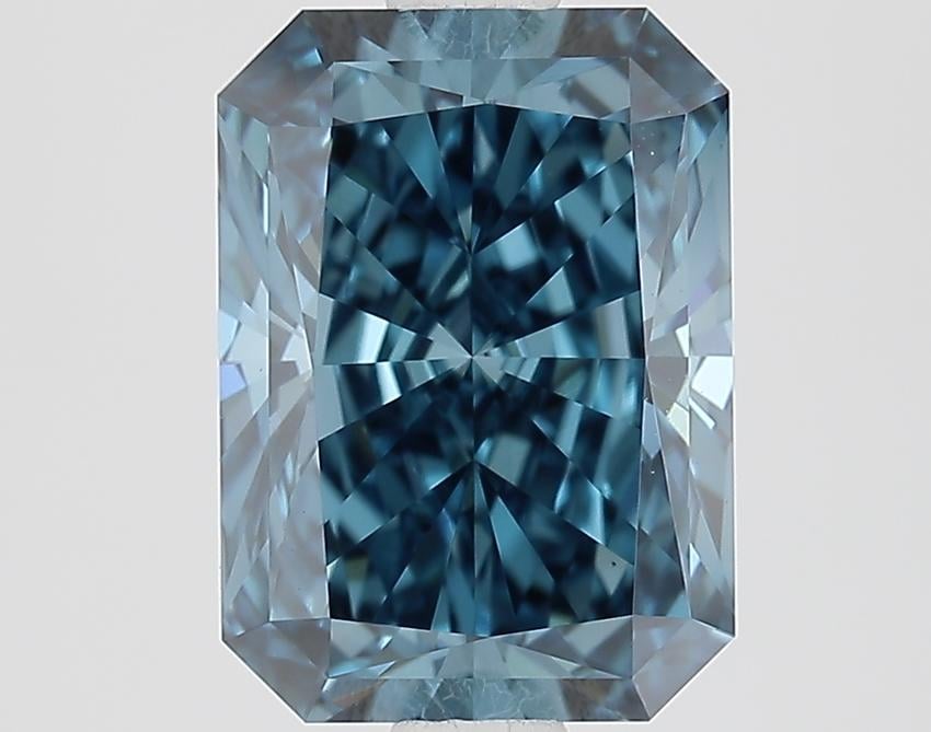 2.00 Ct. Fancy Vivid Blue Radiant Lab Grown Diamond