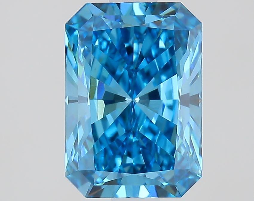1.51 Ct. Fancy Vivid Blue Radiant Lab Grown Diamond