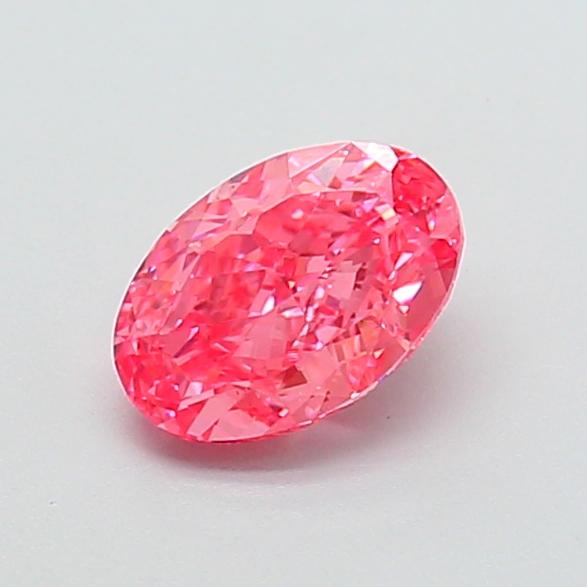 1.25 Ct. Fancy Vivid Pink Oval Lab Grown Diamond