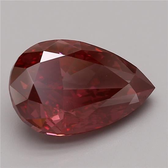 4.08 Ct. Fancy Deep Pink Pear Lab Grown Diamond