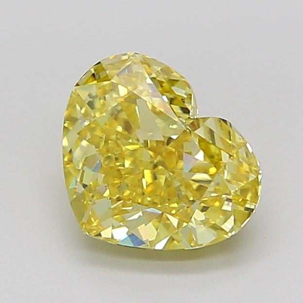 1.70 Ct. Fancy Intense Yellow Heart Lab Grown Diamond