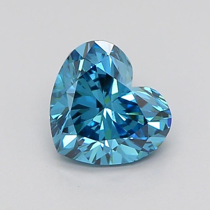 1.07 Ct. Fancy Vivid Blue Heart Lab Grown Diamond