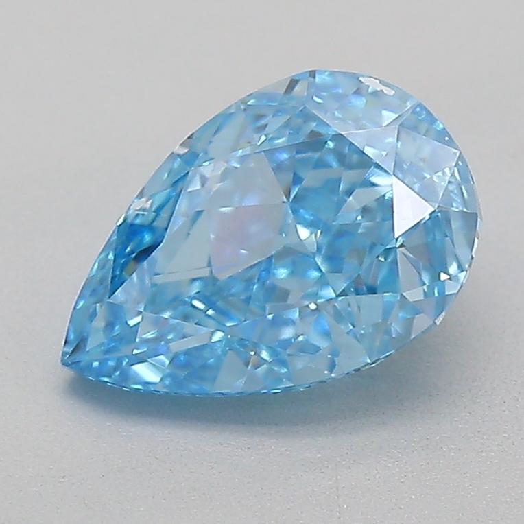 0.89 Ct. Fancy Vivid  Blue Pear Lab Grown Diamond