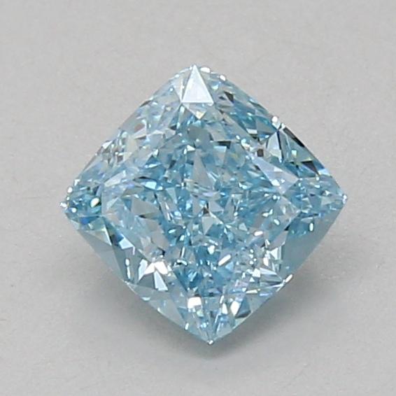1.02 Ct. Fancy Vivid Blue Cushion Lab Grown Diamond