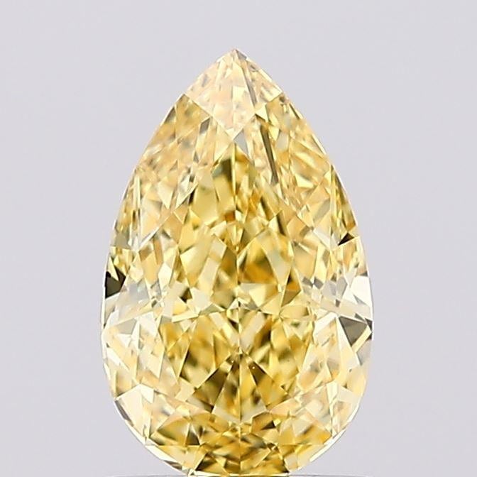 1.04 Ct. Fancy Intense  Yellow Pear Lab Grown Diamond