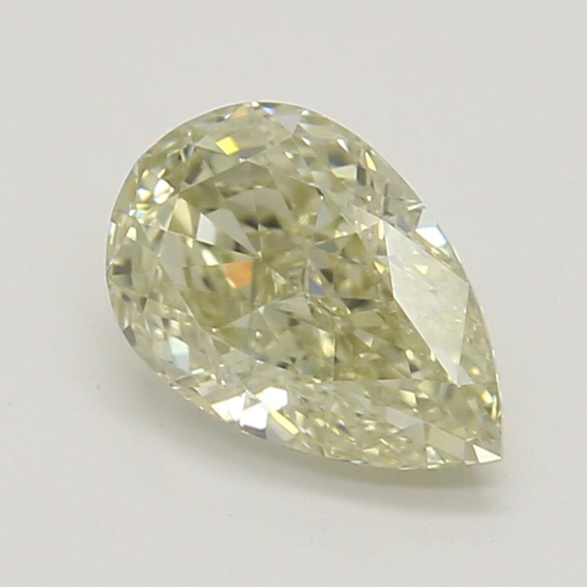 0.54 Ct. Fancy Light Brownish Greenish Yellow Pear Diamond