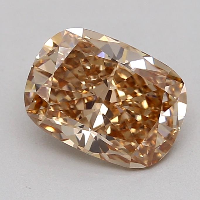0.96 Ct. Fancy Light  Brown Cushion Lab Grown Diamond