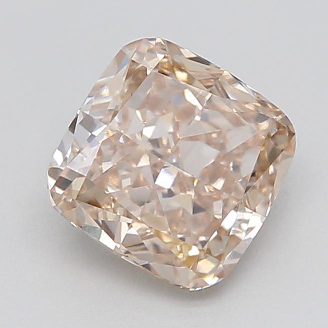0.77 Ct. Very Light  Brown Cushion Lab Grown Diamond