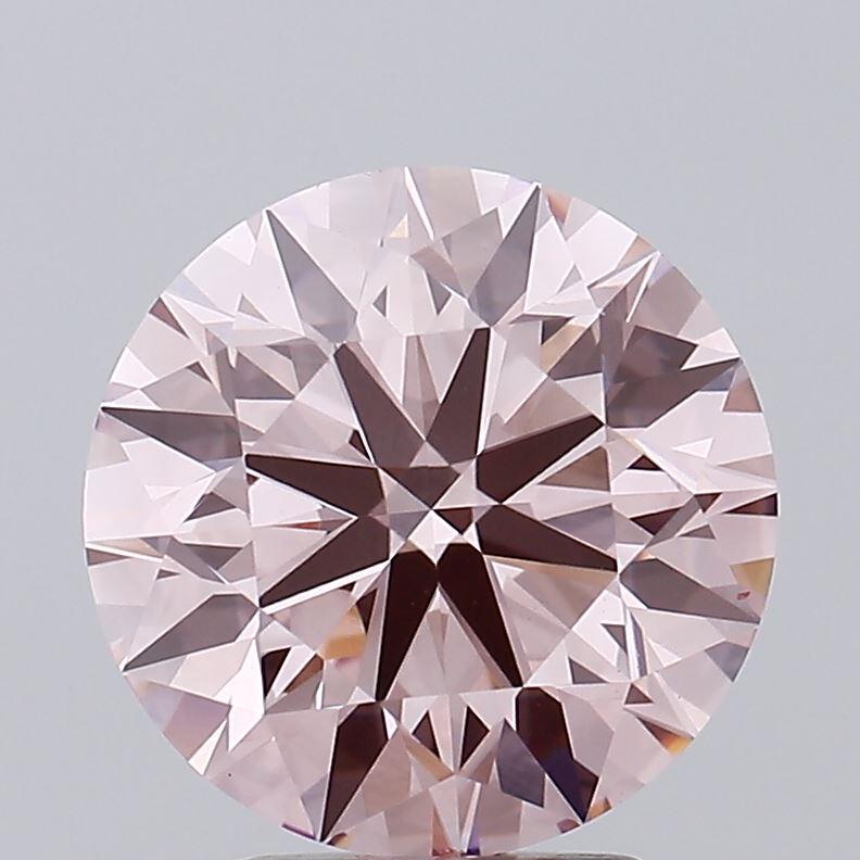 3.73 Ct. Fancy Intense Pink Round Lab Grown Diamond