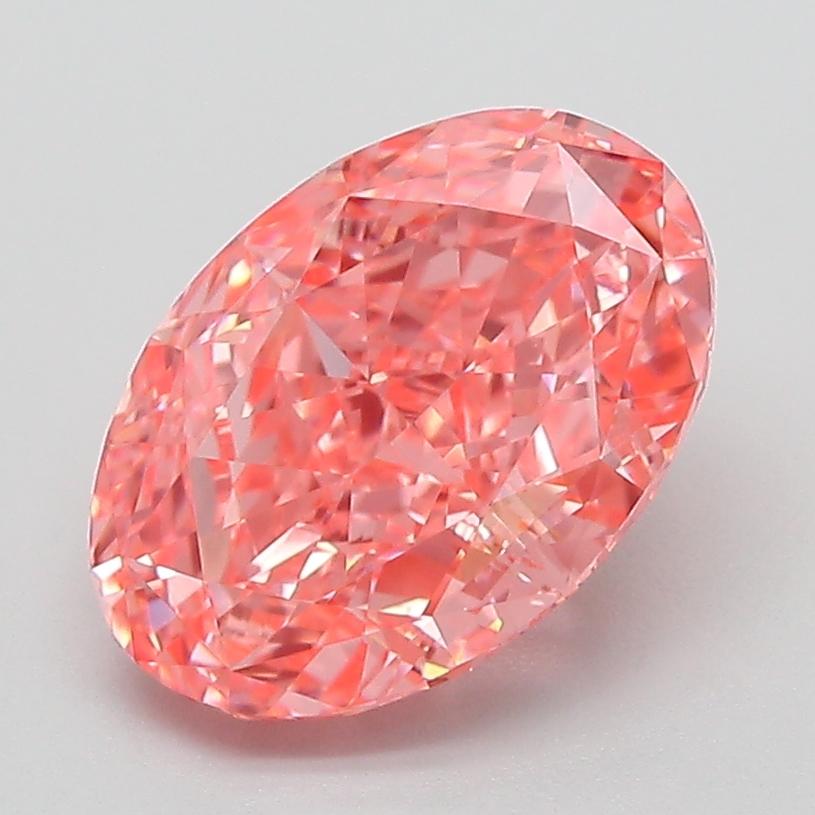 2.58 Ct. Fancy Pink Oval Lab Grown Diamond