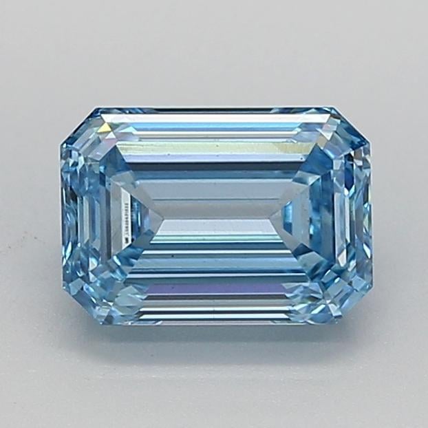 2.02 Ct. Fancy Intense Blue Emerald Lab Grown Diamond