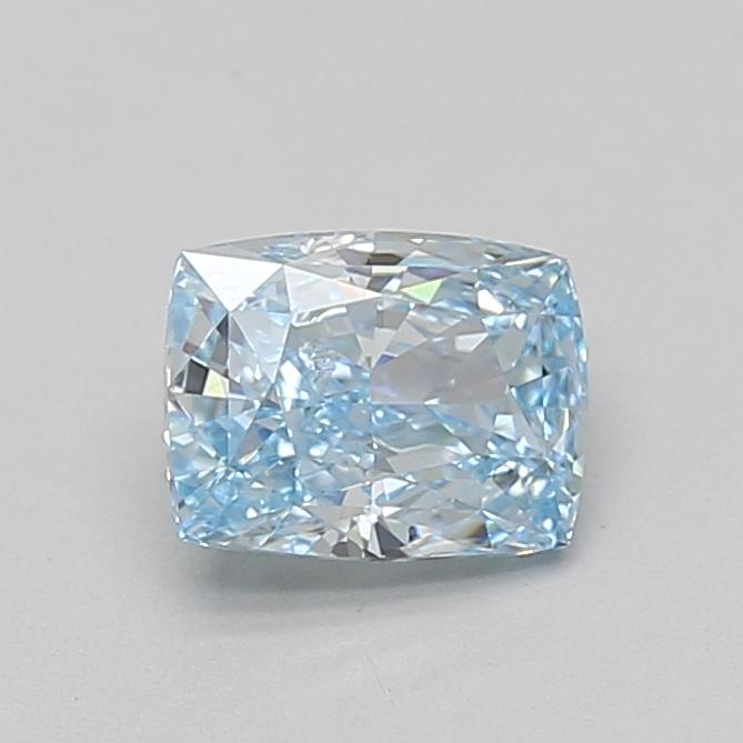 1.06 Ct. Fancy Vivid Blue Cushion Lab Grown Diamond