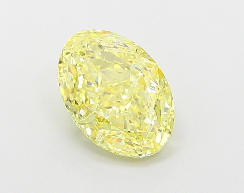 1.61 Ct. Fancy Intense Yellow Oval Lab Grown Diamond