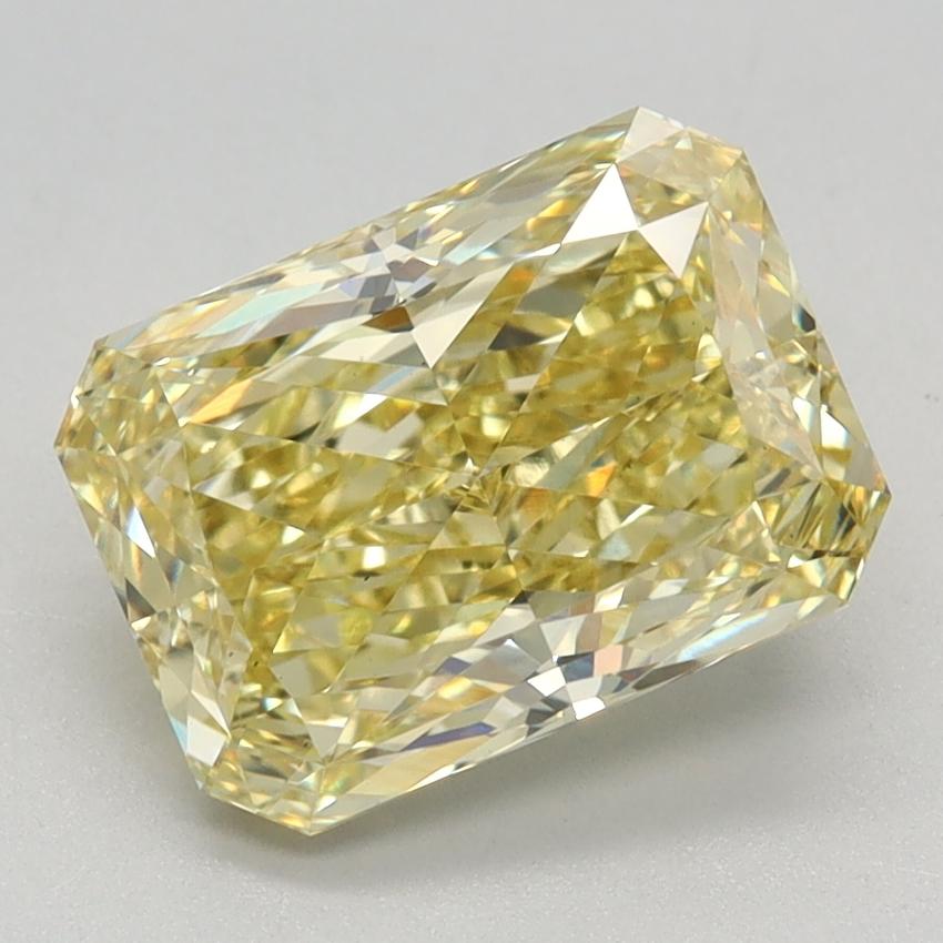 2.52 Ct. Fancy Vivid Yellow Radiant Lab Grown Diamond