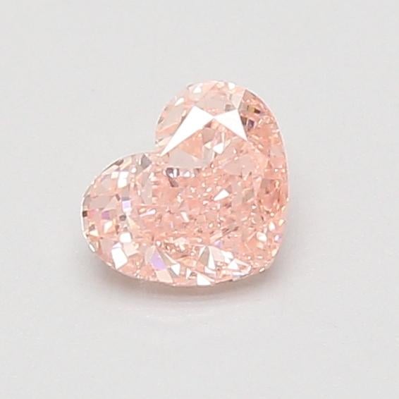 0.53 Ct. Fancy Vivid Pink Heart Lab Grown Diamond