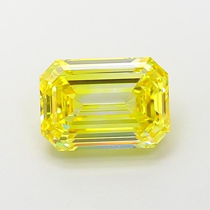 2.02 Ct. Fancy Intense  Yellow Emerald Lab Grown Diamond