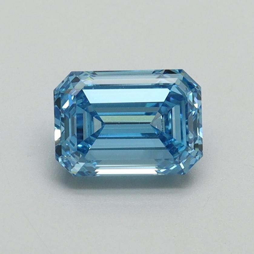 1.00 Ct. Fancy Vivid Blue Emerald Lab Grown Diamond