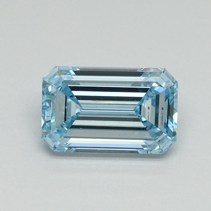 1.02 Ct. Fancy Vivid Blue Emerald Lab Grown Diamond