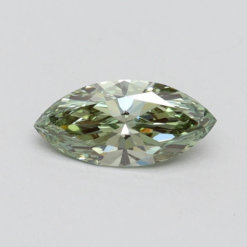0.74 Ct. Fancy Intense Green Marquise Lab Grown Diamond