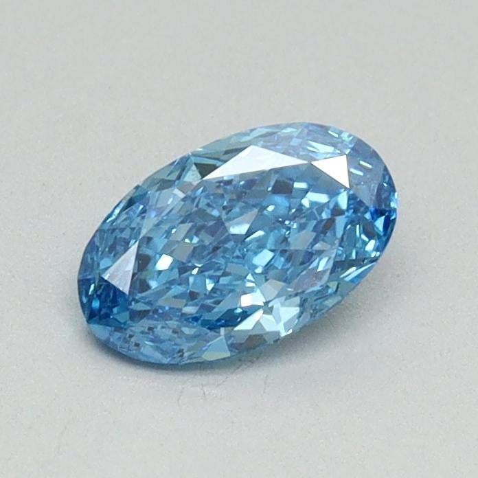 0.46 Ct. Fancy Vivid Blue Oval Lab Grown Diamond