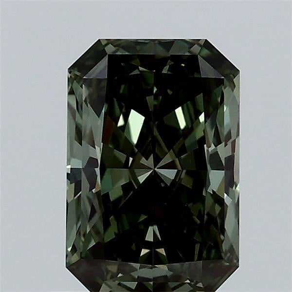 1.01 Ct. Fancy Vivid  Green Radiant Lab Grown Diamond