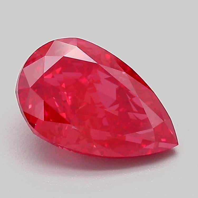 1.75 Ct. Fancy Vivid Red Pear Lab Grown Diamond