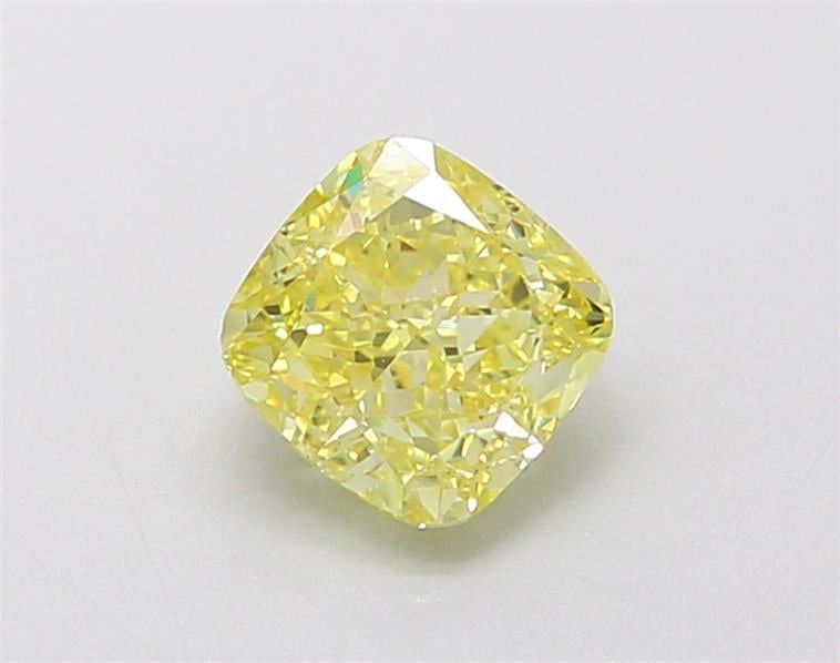 1.11 Ct. Fancy Intense  Yellow Cushion Lab Grown Diamond